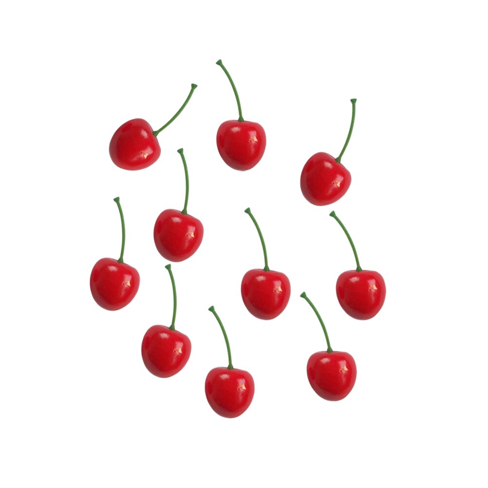 100pcs Artificial Cherry Decorative Artificial Cherry Fruit for Party