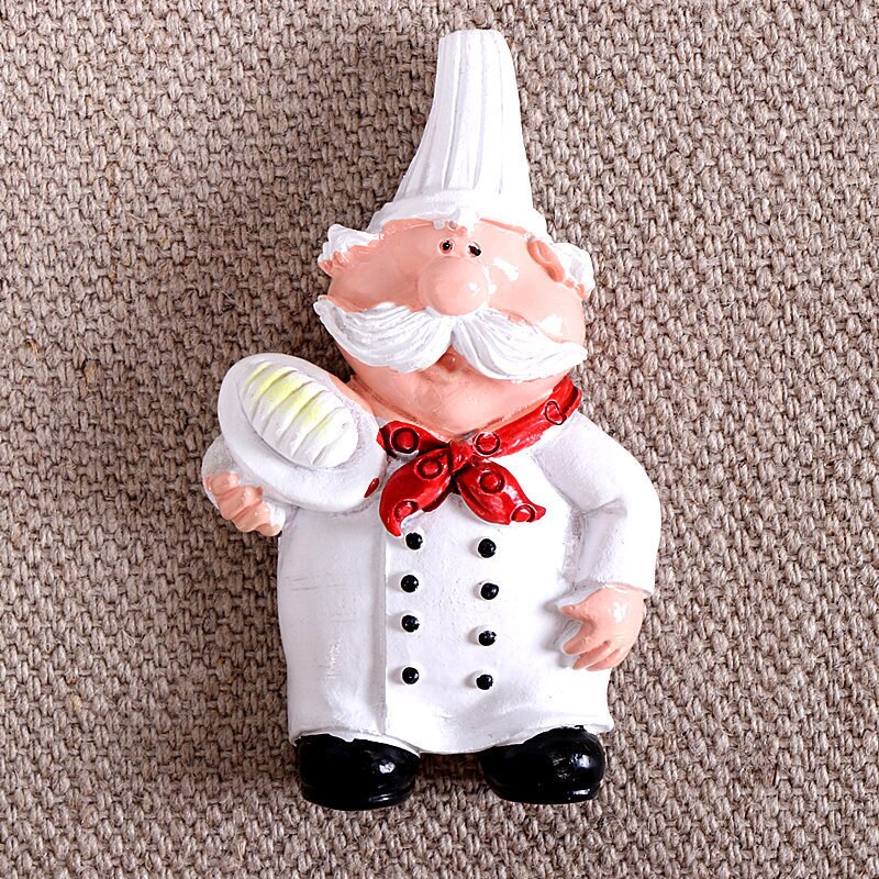 3d Magneet Koelkast Creatieve Cartoon Brood Chef Kok Magneten Voor Koelkasten Voor Notitie En Home Decor 6 Stijlen: D