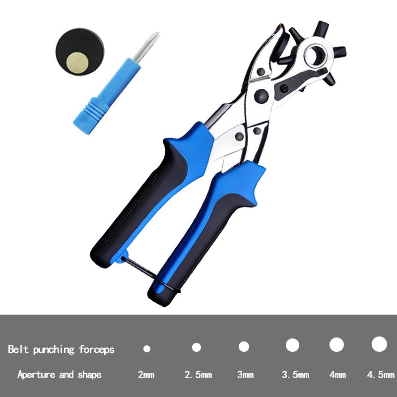 Eyelet and Eyelet Puncher Tool Scrapbook Kit DIY Manual Tools Kit Belt Hole Punch Plier Set for Belts Watch Bands Straps DIY