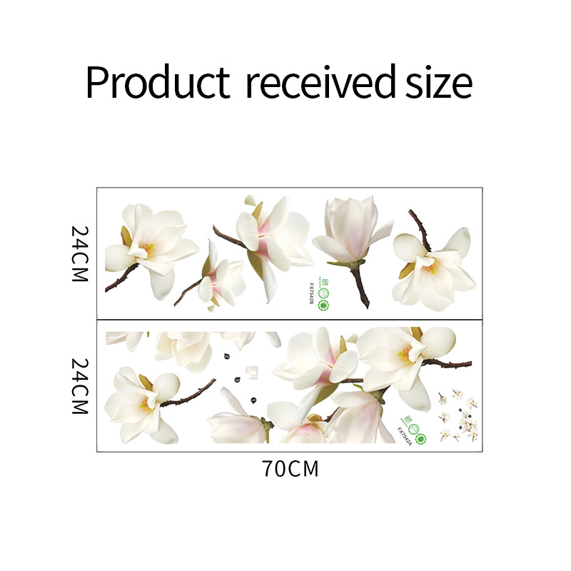 Warm 3d Lotus Muurstickers Bloemen Decoratie Woonkamer Slaapkamer 3d Bloemen Behang Home Muur Decor Verwijderbare Muurstickers