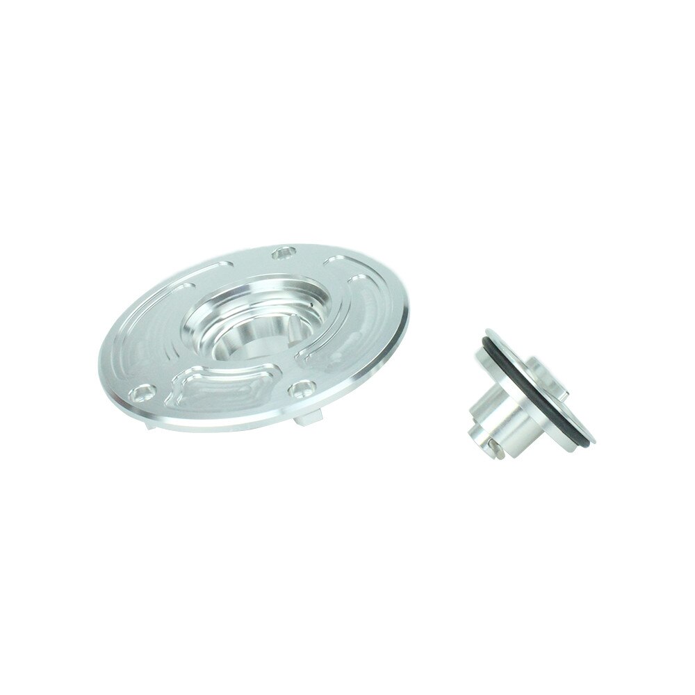 FXCNC 112mm Aluminum Motorcycle Fuel Tank Gas Cap Cover Keyless For Kawasaki ZRX 1200 Z750 Z1000 ZX 9R 9RF 6R 10R ZX10R ZX9R: Silver