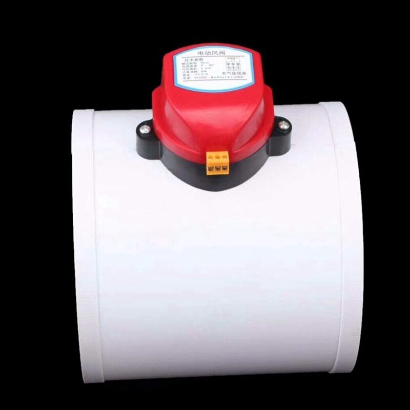 HVAC 160mm Air Damper Valve Electric Motorized Check Valve for 6 Inch Ventilation Solenoid Valve with Actuator 220V