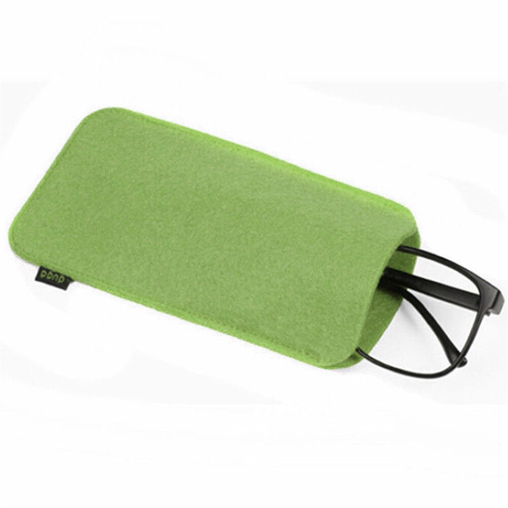 Zacht Leer Leesbril Tas Case Waterdichte Effen Zonnebril Pouch Eenvoudige Eyewear Opbergzakken Eyewear Accessoires: green