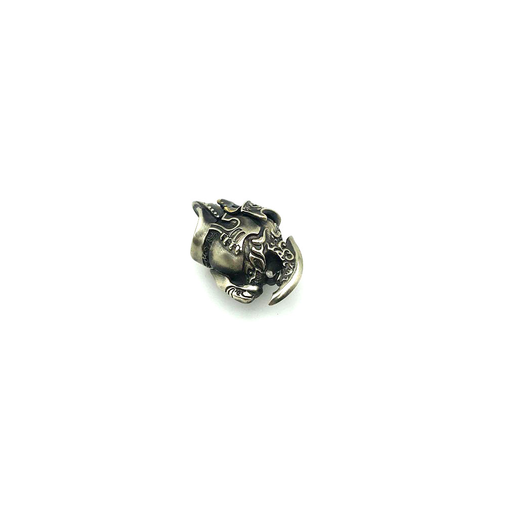 Cordón tejido de cuentas de latón para casco de caballero romano, llavero DIY, colgante, accesorios de joyería EDC, herramienta para exteriores, colgante de Paracord