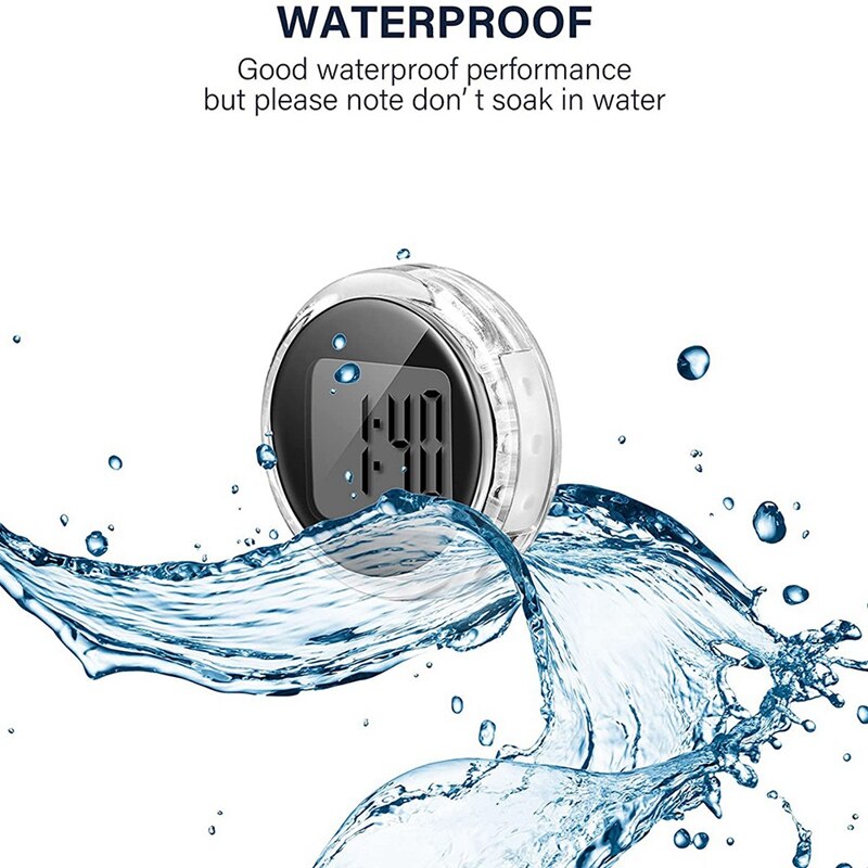 3 Stuks Mini Motorfiets Klokken Waterdicht Stok-Op Motor Mount Horloge Digitale Klokken Voor Voertuig, Auto, auto, Suv