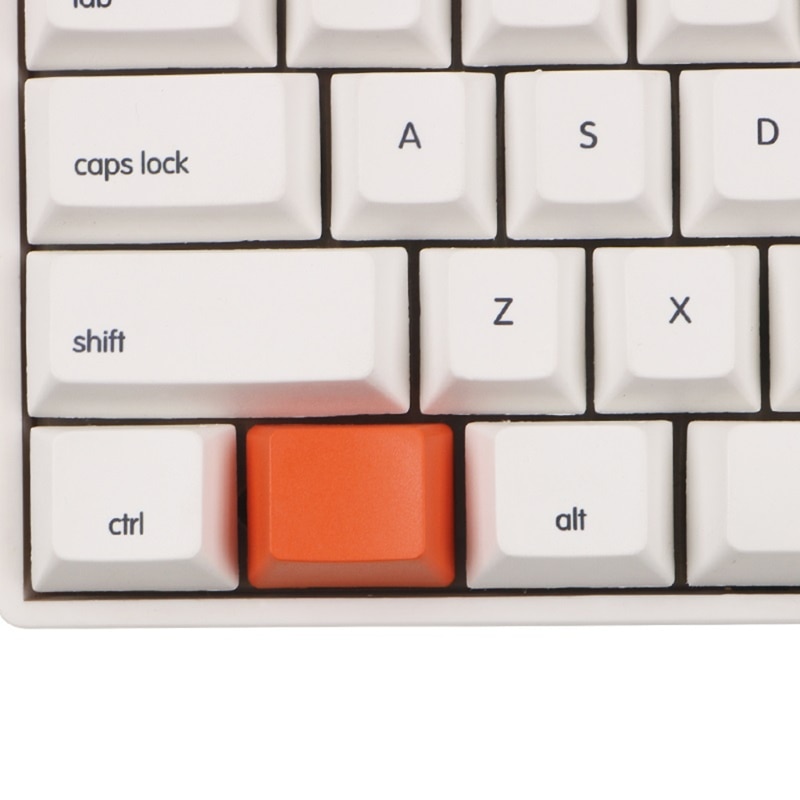 6pcs PBT Not Engraving Keycap OEM Profile R1 1.25U Dyeing Sublimation Key Caps for Alt Ctrl Win Key Orange Gray D14 21