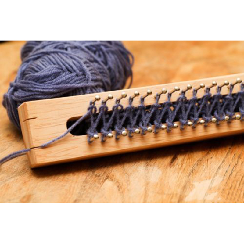 32 Pins Wooden Knitting Loom Board Fine Gage Loom Hook & Needle Sales