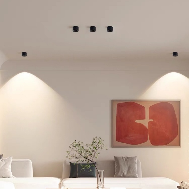 ledet justerbar vinkel liten bakke hjem stue innendørs ultratynn tak downlight antirefleks dimbar 7w 12w ledet søkelyset