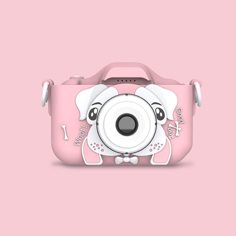 Kids Mini Camera - 2 Inch Screen - 5MP - Full HD Video - Educational Toy Gift: Pink