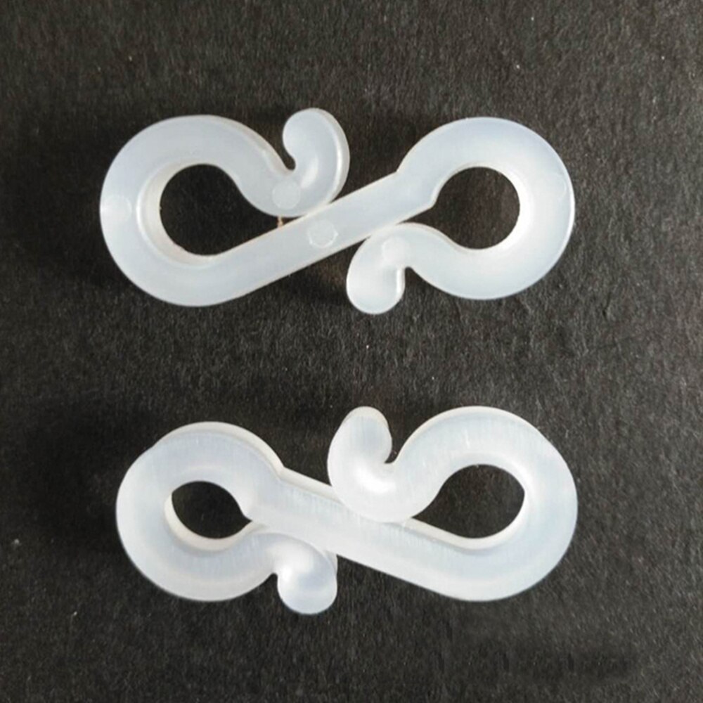 48 Stuks Witte Decoratieve Hange Plastic Outdoor S Kerst Gutter Haken Clips Voor Fairy String Touw
