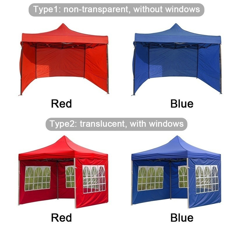 Tuinhuisje Side Panel Tent Accessoires Duurzaam Zijwand Anti-Uv Oxford Doek Regendicht Waterdichte Tuin Schaduw Onderdak 3x2m