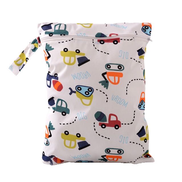 30*40cm Einzel Tasche Nass Tasche wiederverwendbar Wasserdichte PUL Wetbag für Baby Windeln Windeln Mama Tasche: car
