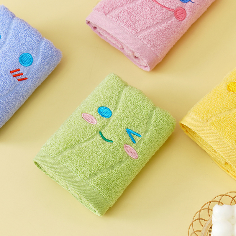 25 x 50cm søde håndklæder badehåndklæder ren bomuld af høj kvalitet husholdningshåndklæder absorberer vandfarve ansigtsvaskefibre børnehåndklæder