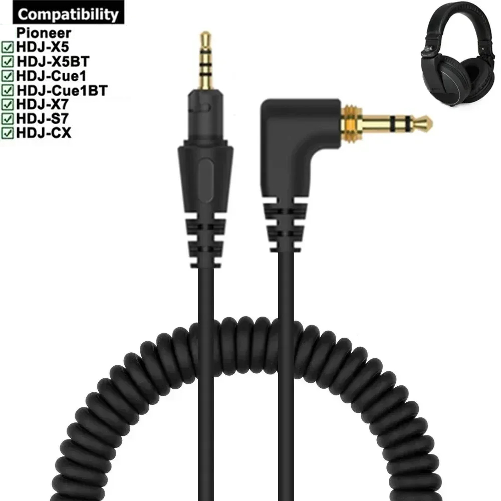 Ofc erstatnings-pvc-kabel forlengelsesledning til pioner dj hdj -x5 hdj -x5bt hdj -x7 hdj -s7 hdj-cx hdj-stikkord 1 hdj-stikkord 1bt hodetelefoner