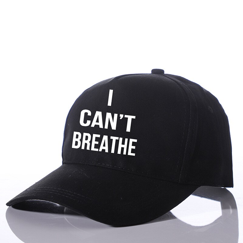 Women Men Snapbacks I Can&#39;t Breathe Baseball Cap American Black Snap Backs Caps for Adults demonstration Hats Letters