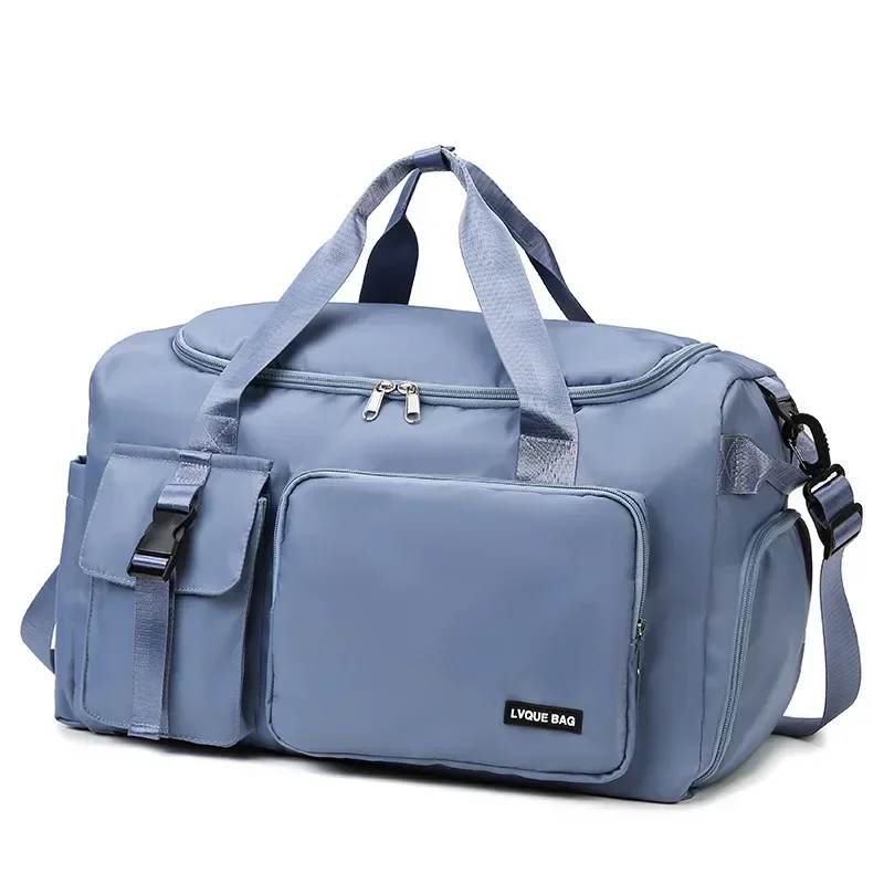 Travel dry wet separation women's sports fitness bag swimming backpack fitness outdoor sports travel bag weekend: light yellow