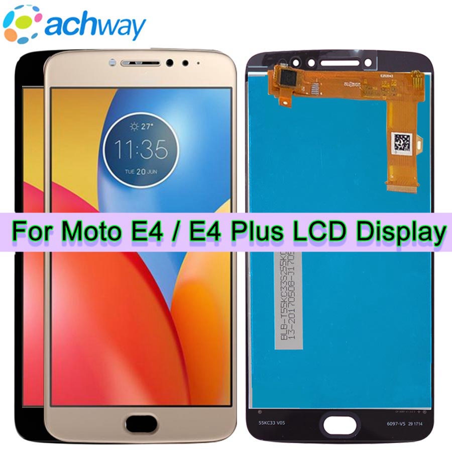 Pour Motorola Moto E4 LCD E4 Plus affichage écran tactile numériseur assemblée XT1766 XT1763 XT1770 XT1771 XT1772 XT1773 affichage