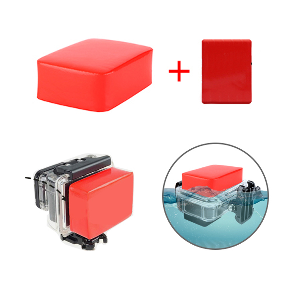 SCHIETEN Float Blok met Sticker Mount voor GoPro Hero 7 6 5 Sjcam Sj4000 Xiaomi Yi 4K Eken h9 Go Pro Hero 7 6 5 Accessoire