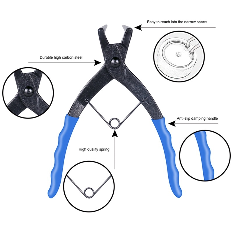 -Pliers Circlips Snap Ring Grip Plier 50 Mm Long Nose 1.2Mm 90 Degrees Bending For Motorcycles Trucks