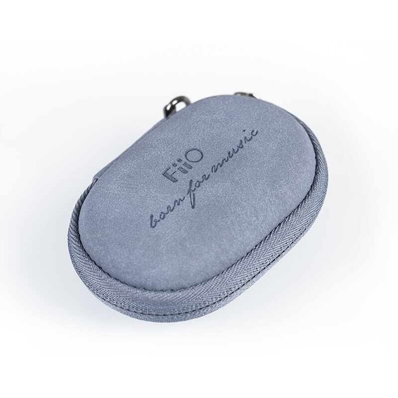 FiiO HB2 Portable earphone storage bag Arctic Velvet Leather Quality zipper Anti-Pressure Boxs for Earphone