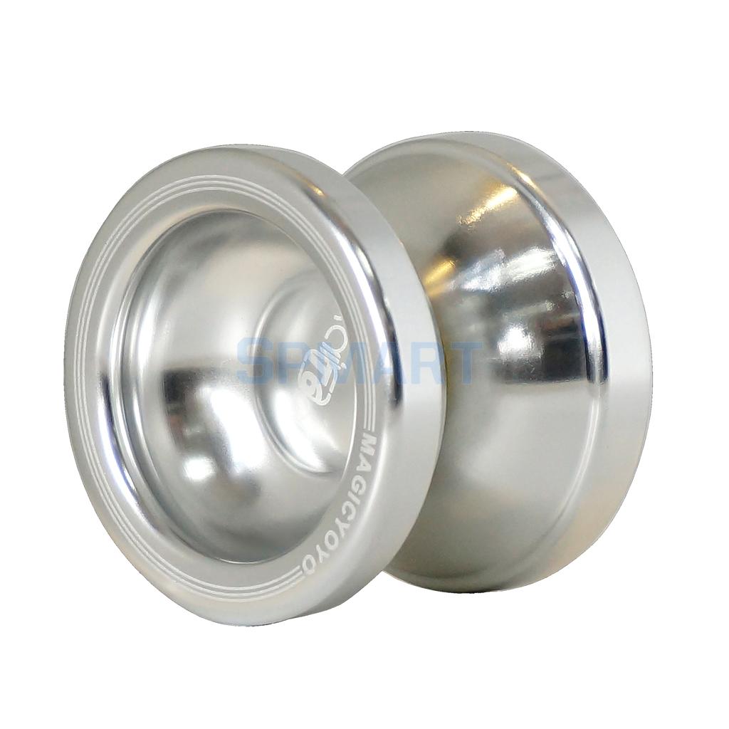 Ioiô profissional n8/t5/t6, liga de alumínio, brinquedo de truque, para jogar com esferas: T6 Silver
