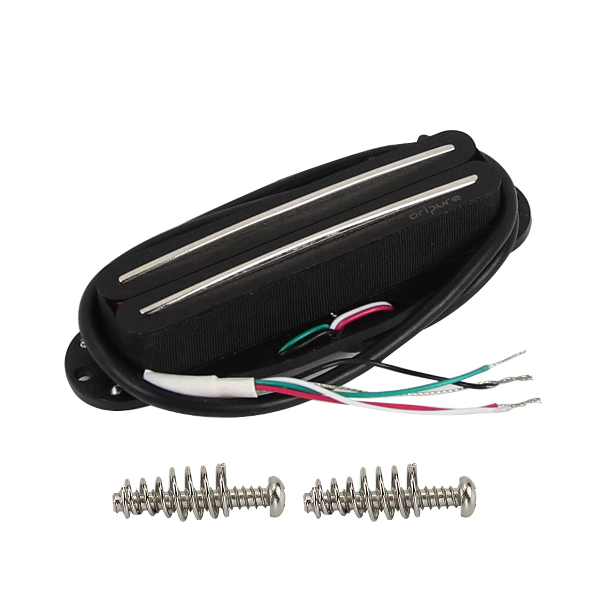 OriPure PB5 Alnico 5 Dual Rails Humbucker Guitar Pickup for ST Guitar: Burgundy