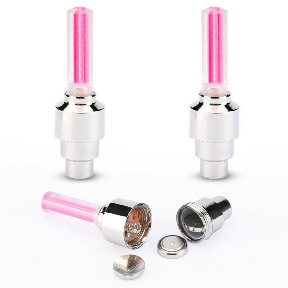 2 / 4 Pcs Ventiel Security Ultra-Heldere Led Cap Meerdere Kleuren Skull Head Voor Fiets Auto motorfiets Wiel Band Licht