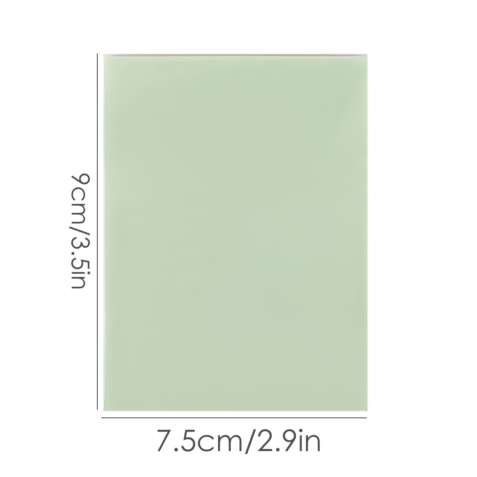 50pcs Transparent Sticky Note Pads Colorful Waterproof Self-Adhesive Sheets Notepad School Office Supplies Stationery 70x95mm