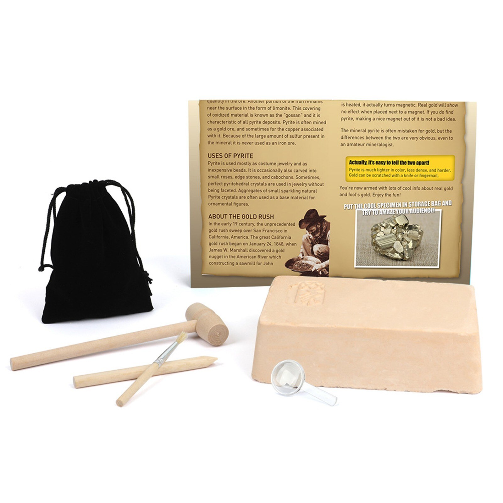 Diy Creatieve Graven Crystal Iron Erts Piraat Schat Gem Archeologische Kinderen Vroege Onderwijs Verkennen Graven Speelgoed Jongen Meisje