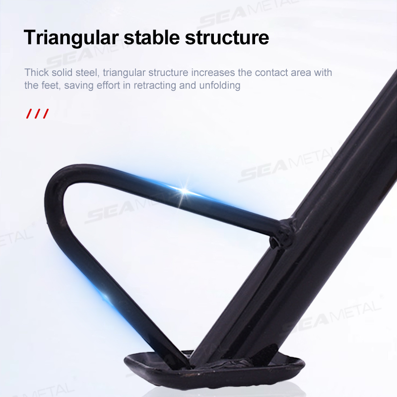 SEAMETAL Cavalletto per moto Cavalletto laterale Staffa per piede Supporto per cavalletto laterale per scooter a motore universale Accessori per supporti per moto