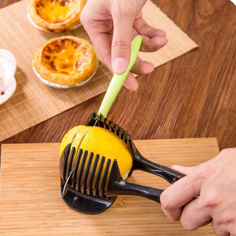 Utensílio de cozinha para tomate, de limão, batata, fatiador multifuncional, clipe para comida, cebola inteligente, cortador de salada, acessórios de cozinha