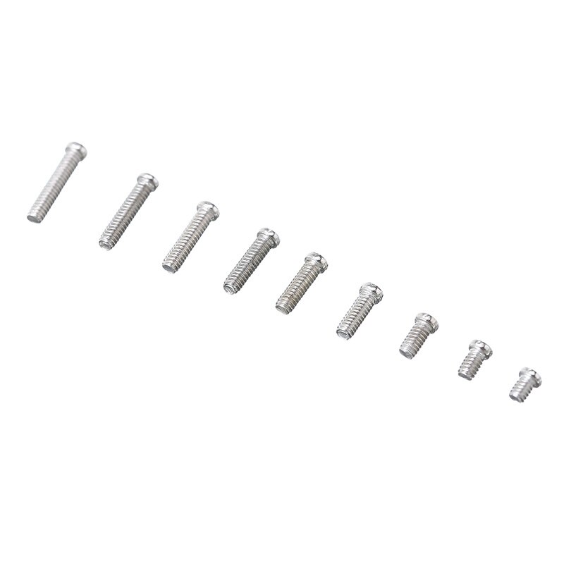 Micro vis de montre en acier inoxydable, Kit de réparation, pour horloger, réparation d&#39;horloge, lunettes de soleil, 500 pièces