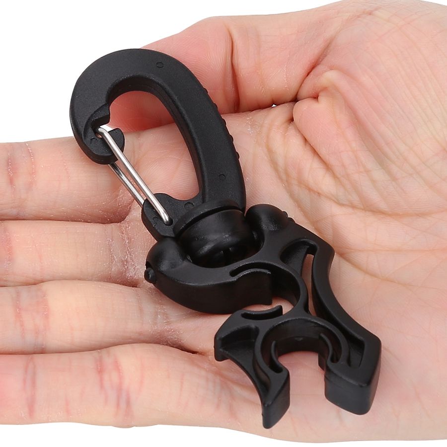 Doppel-bcd-schlauchhalter mit clip-schnalle, doppel-bcd-clip, regler-halteschnalle zum tauchen und schnorcheln
