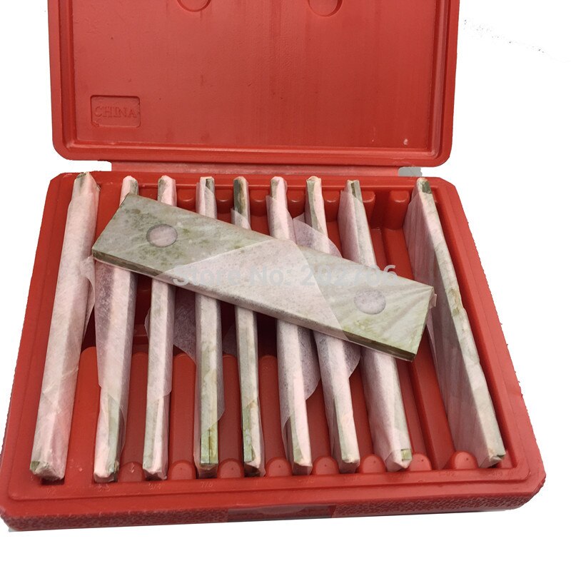 Machinist Thin Parallel Bars 20-Piece Tool Set 1/8in x 6in – Straightedge Bar Blocks – 1/2in to 1-5/8in Block Pairs