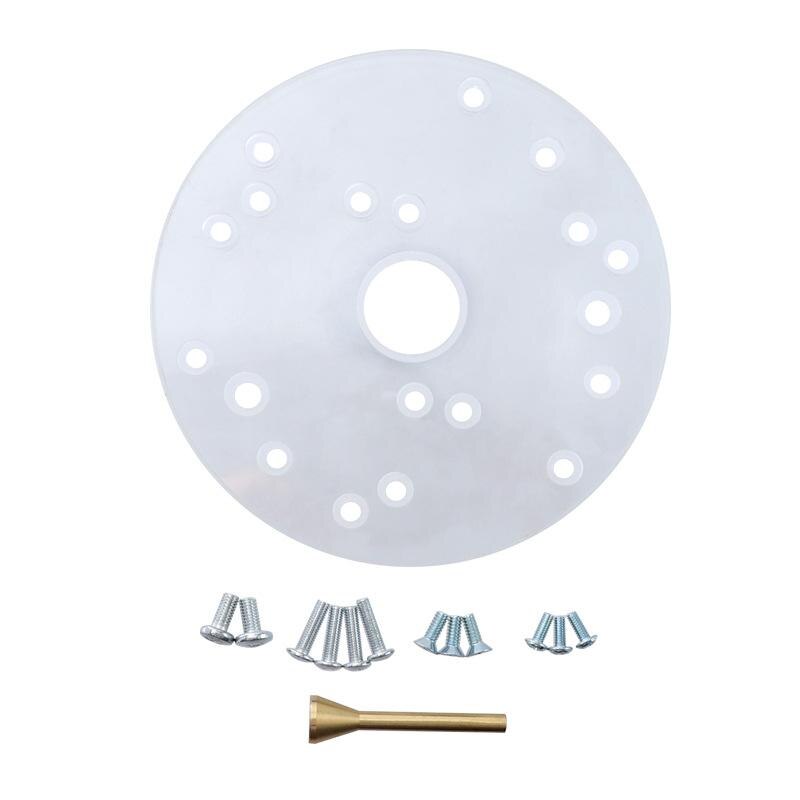 MeterMall Universal Router Base Plate Template Guides Woodworking Milling Machine Base