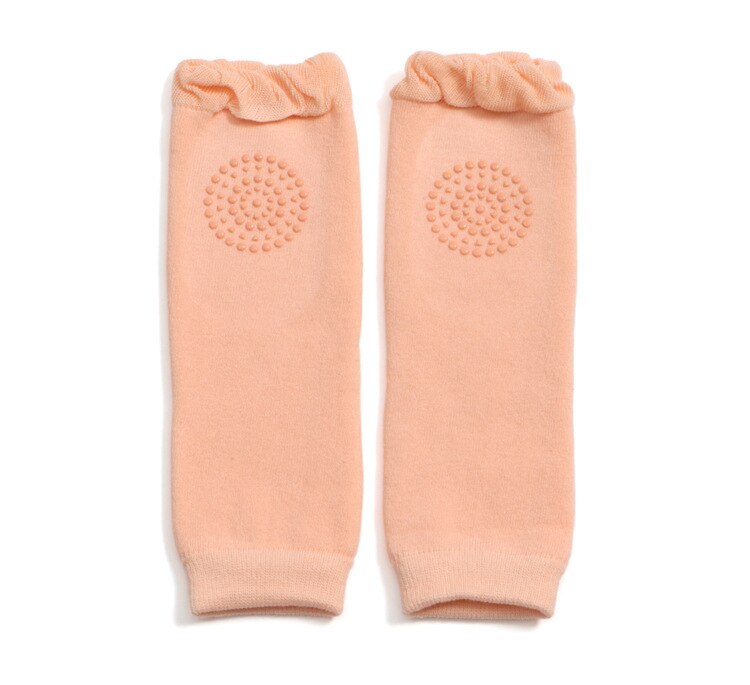 1 paar Weiche Baumwolle Baby Bein Wärmer Jungen Anti-Slip Kind Knie Pad Warme Handtuch Baby Mädchen Sock Infant sicherheit Krabbeln Elbow Protector: Pink