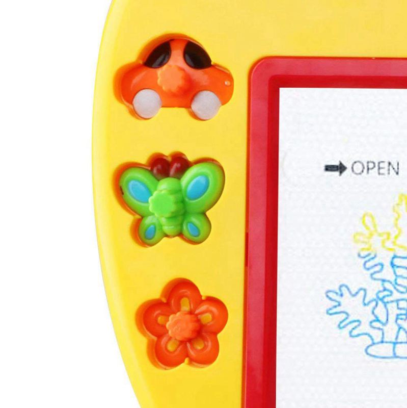Pizarra mágica de Color formato pequeño con sellos, juguete para niña y niño de 18 meses, Mini juegos para bebés y niños de 2 y 3 años