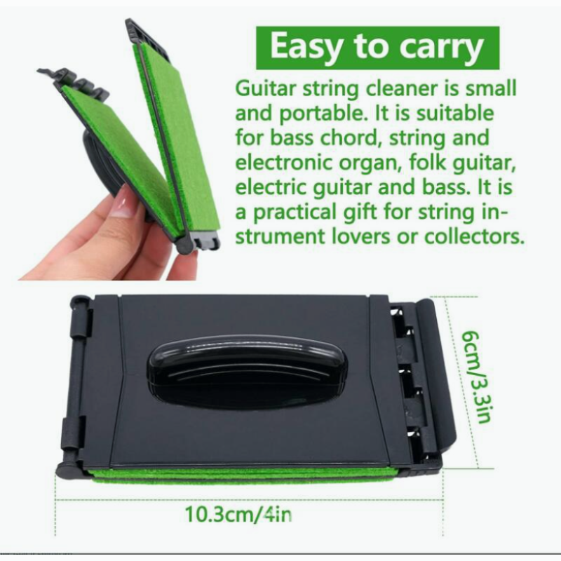 Electric Guitar Bass String Scrubber Rub Cleaning Tool Maintenance Care Guitar String Cleaner Guitar Accessories Acoustic Guitar