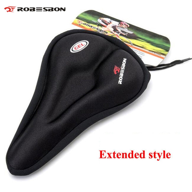ROBESBON MTB Cycling Bicycle Silicone Saddle Pad Bicycle Soft Seat Case Bike Road Thickened Silica Gel Cushion Seat Cover Pad