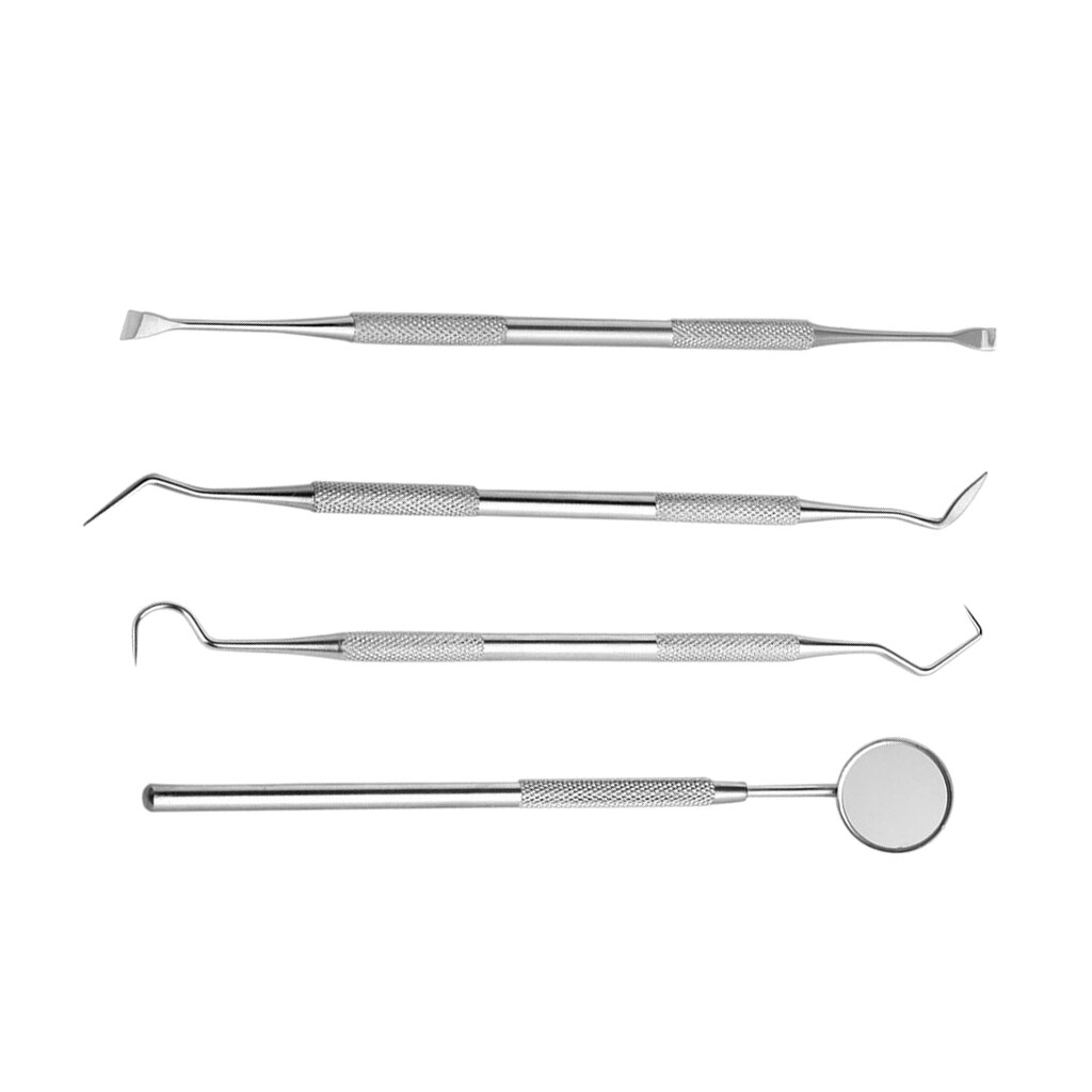 Grattoir à tartre pour les dents, soins d'hygiène buccale, Kit d'outils de détartrage, 4 pièces