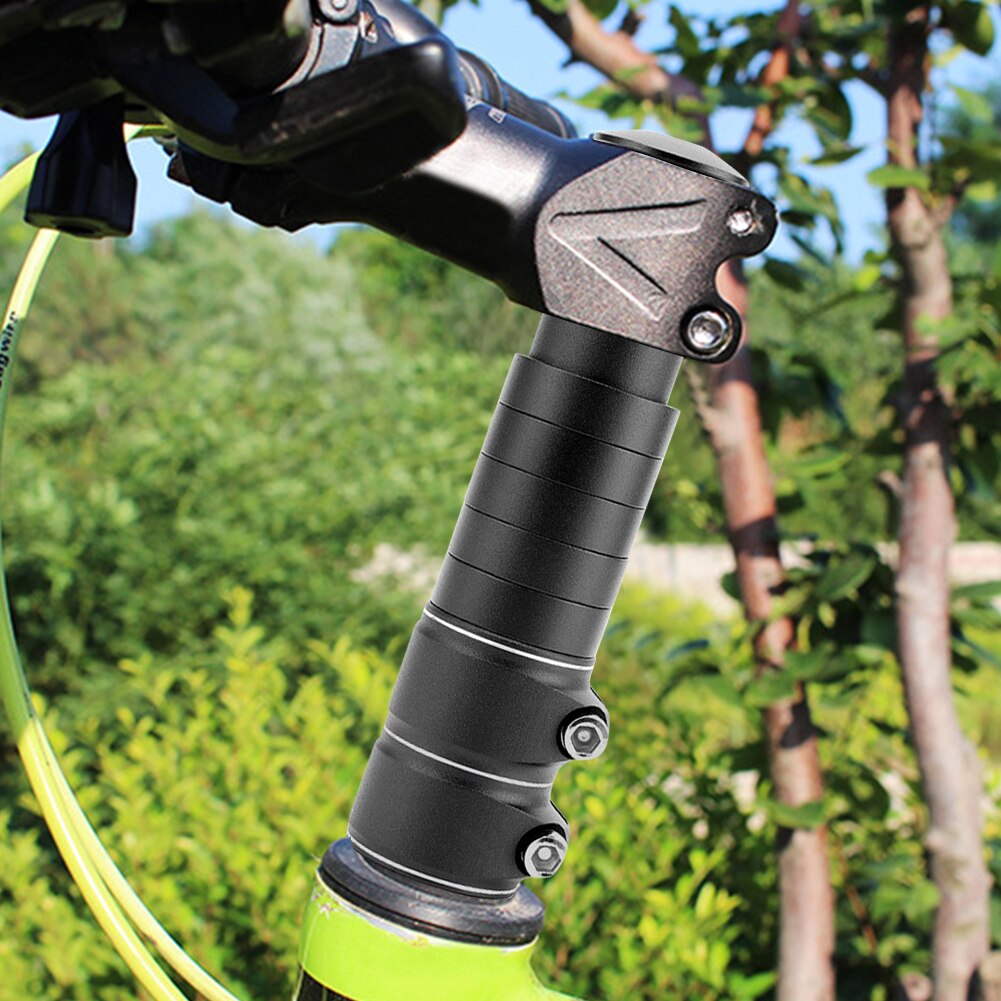 Road Bike Handlebar Stem Extender Bicycle Handlebar Stem Extension Adaptor Aluminum Alloy Bike Handle Bar Riser