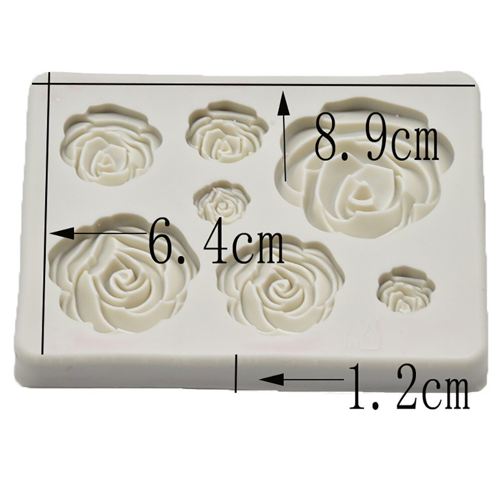 3D Rose Bloem Siliconen Mal Fondant Cake Decorating Gereedschap Cookie Fimo Polymeer Klei Hars Bakken Mallen Voor Cakehot #60