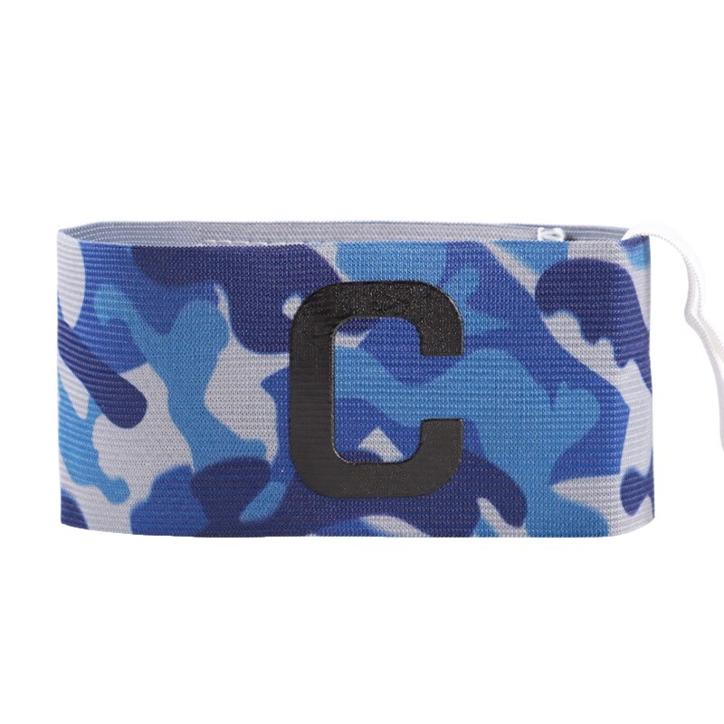 L9BD Football Captain Armband Leader competizione Soccer Captain Arm Band Camouflage Armband Group Armband Football Training: Camouflage Blue