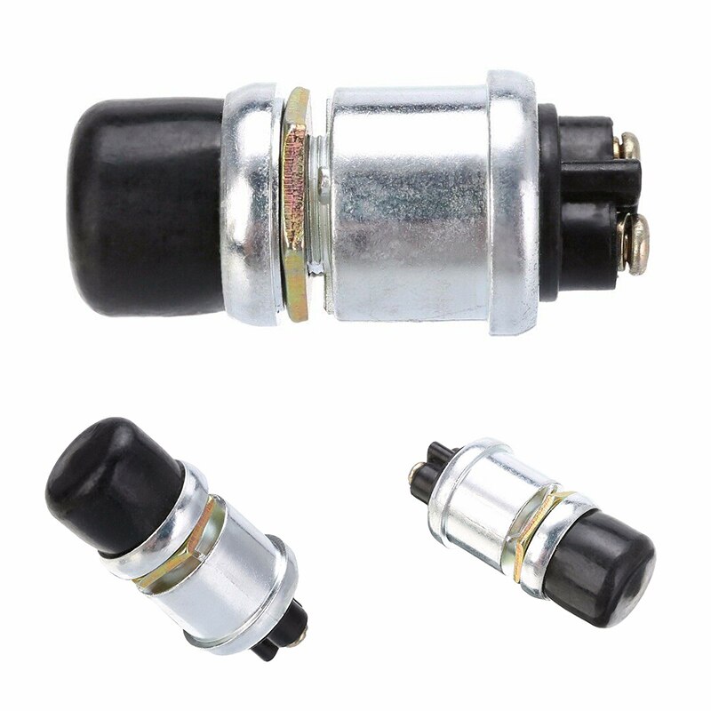 1pc Ignition Starter Switch 60A 12VDC Truck Engine Start Waterproof Push Boat Starter Horn Replacement Button Car Switch