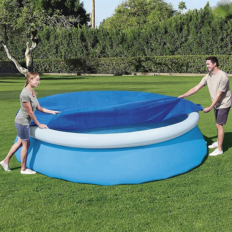 Fast Set Swimming Pool Cover, Blue,Pool Cover for Frame 366 cm