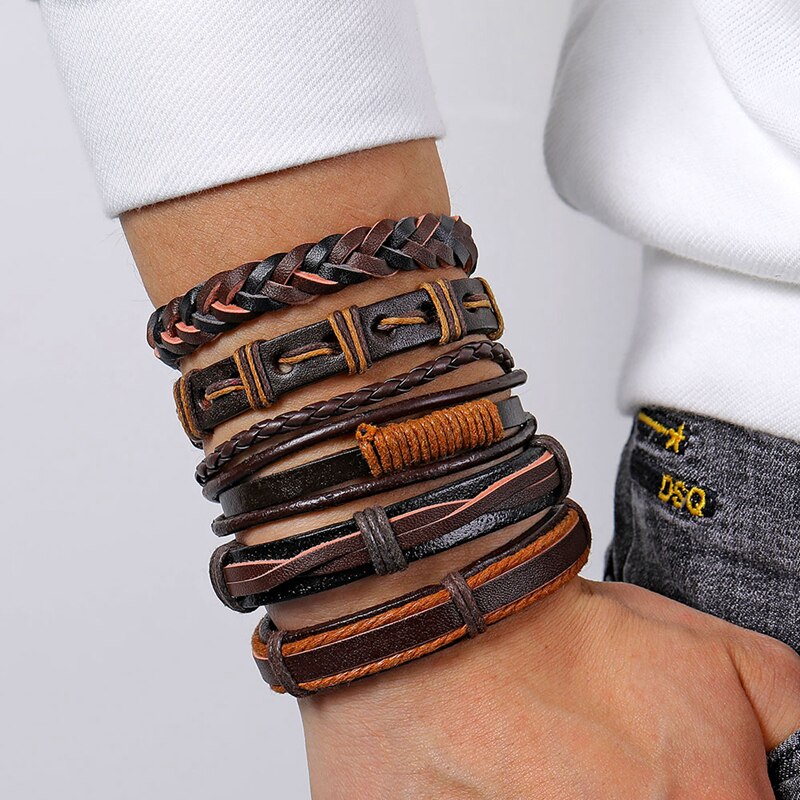 17IF bracelet homme men bracelet bracelet cuir homme bijou homme lot bracelet bracelet tissu bracelet corde bracelet: IFS00705