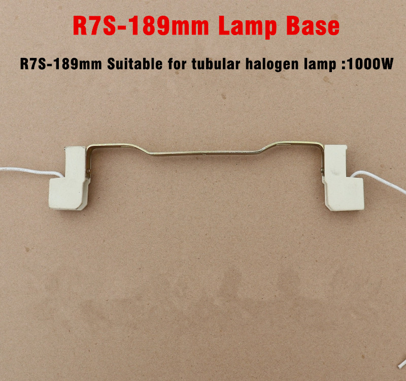 78/118/189mm r7s flom halogen lyspære keramisk lampe sokkel holder adapter fatning  r7s lampeholdere scene lys holder  x1 keramikk: R7s-189mm