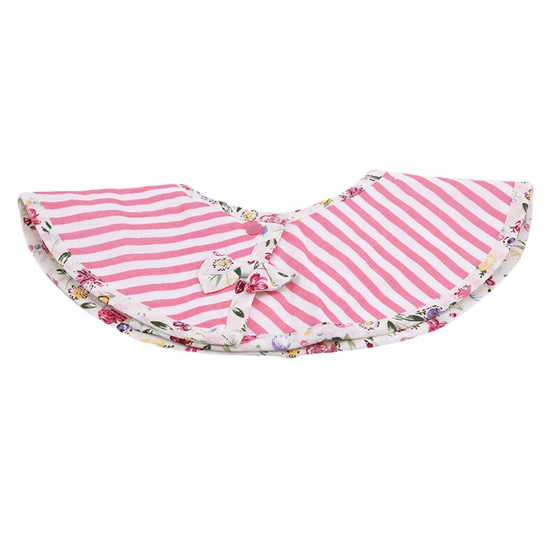 Baby slabbetje speeksel handdoek boerendoeken katoenen zakje moeder baby benodigdheden baby slabbetjes kant strik schattig slabbetje 360 ronde slabbetjes: Lichtroze