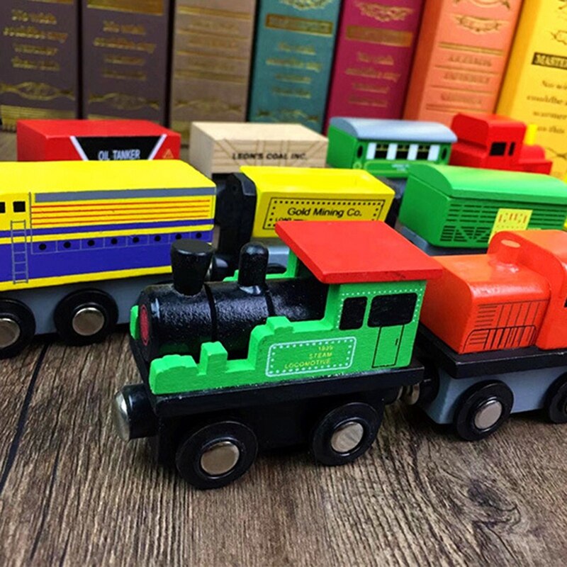 12 Stuks Kinderen Houten Trein Set Trein Netic Speelgoed Set Kinderen Speelgoed Trein Set Kinderen -Prachtige Verpakking Doos