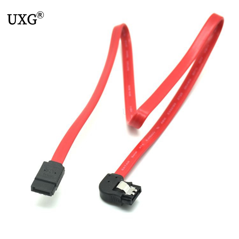 Prosty kąt lewego prawego boku 6 Gb/s SATA3 szeregowy kabel danych ATA z zatrzaskiem robić komputera SATA 3.0 SATAIII 6Gbps dysk twardy/SSD